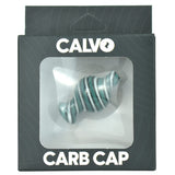 Calvo ''Stripe'' Glass Carb Cap Green/White