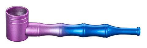 Champ High ''Seahorse'' Metal Smoking Pipe - Purple/Blue