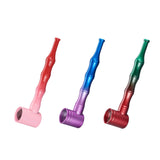 Champ High ''Seahorse'' Metal Smoking Pipe - Red/Green