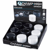 Champ High ''Dodecagon'' Metal 4-Part Herb Grinder 50mm - White