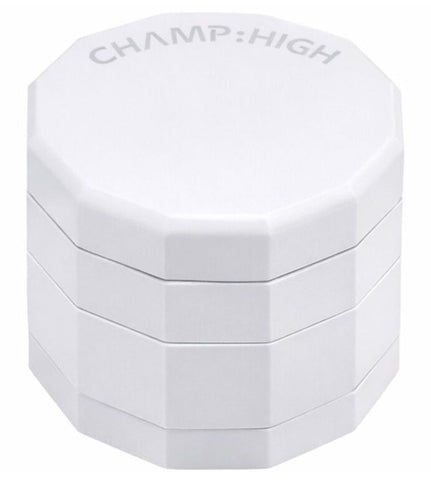 Champ High ''Dodecagon'' Metal 4-Part Herb Grinder 50mm - White