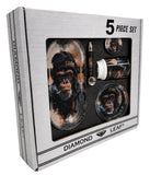 Diamond Leaf ''5 Pieces'' Matching Smoking Set - Farm