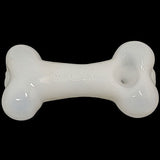 Dogg Lbs ''Dogg Bone'' Glass Spoon Pipe - White