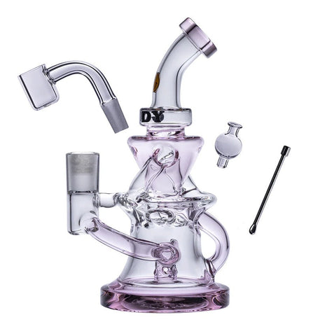 Goody Glass ''Miss Swiss'' Mini Dab Rig - Pink