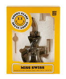 Goody Glass ''Miss Swiss'' Mini Dab Rig - Smoke