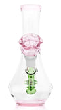 Hemper ''Flower Vase'' Glass Bong Green/Pink