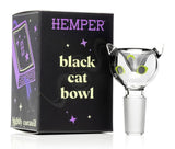 Hemper ''Black Cat'' Glass Bong Bowl 14mm Grey