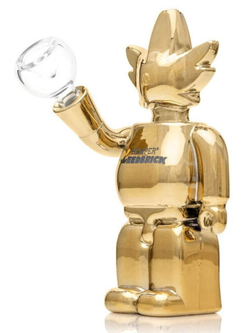 Hemper ''Weedbrick'' Glass Bong Gold