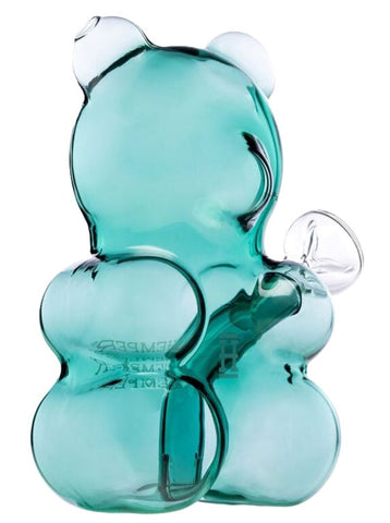 Hemper ''Gummy Bear'' Glass Bong Teal