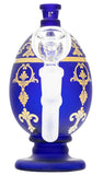 Hemper ''Jeweled Egg'' Fabergé Style Glass Bong Blue