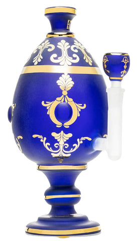 Hemper ''Jeweled Egg'' Fabergé Style Glass Bong Blue XL