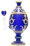 Hemper ''Jeweled Egg'' Fabergé Style Glass Bong Blue XL