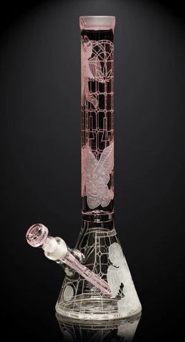 Milkyway ''Thugz Mansion'' Beaker Bong - Pink