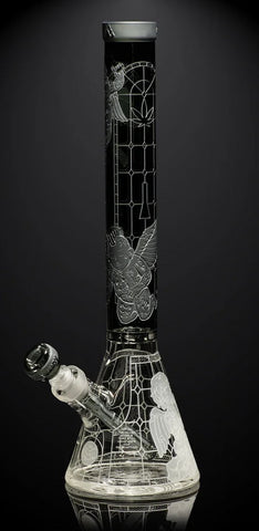Milkyway ''Thugz Mansion'' Beaker Bong - Smoke