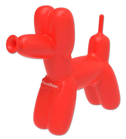 Piecemaker ''K9'' Balloon Dog Silicone Bong - Red