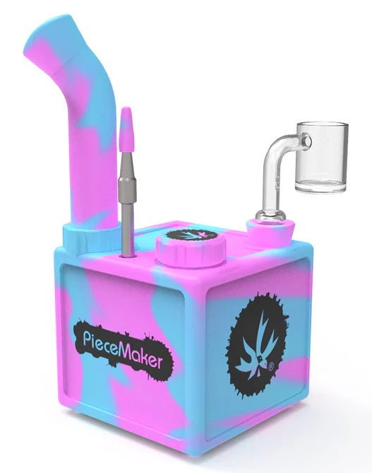 Piecemaker ''Cube'' Silicone Dab Rig Cottoncany • Buy | Puff Puff Palace