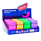 Prof Windproof Blue Flame Lighter - Colour Mix
