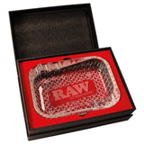 RAW ''Aficionado'' Glass Ashtray with Giftbox