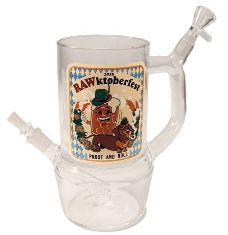RAW ''Rawktoberfest'' Glass Bong With Drinking Mug