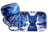V-Syndicate ''Duotray'' Metal Rolling Tray With Stash Box - Feline Pharaoh