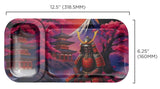 V-Syndicate ''Duotray'' Metal Rolling Tray With Stash Box - Shogun