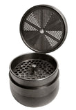 V-Syndicate ''Gridlock'' Large Toothless Herb Grinder 72mm - Gunmetal