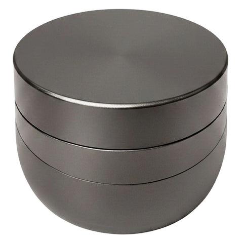 V-Syndicate ''Gridlock'' Large Toothless Herb Grinder 72mm - Gunmetal
