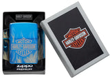 Zippo "Harley Davidson'' Lighter (Polish Blue Special Edition)