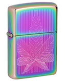 Zippo ''Oil Leaf'' Premium Metal Lighter
