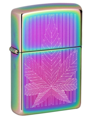 Zippo ''Oil Leaf'' Premium Metal Lighter