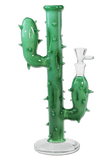 Black Leaf Cactus Bong - Green