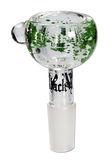 Green Sprinkled Glass Bong Bowl