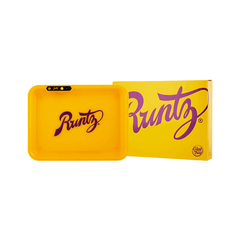 Glow Tray x Runtz Yellow • Buy Now • Free Shipping | Puff Puff Palace