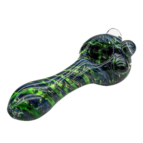 Colour Changing Glass Pipe Green/Blue