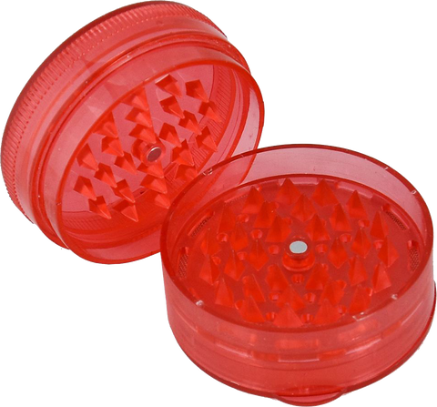Plastic Grinder 60mm magnetic - Red - Puff Puff Palace